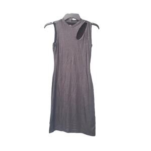NWT Bar III - Silver Bodycon Dress -  Size XS